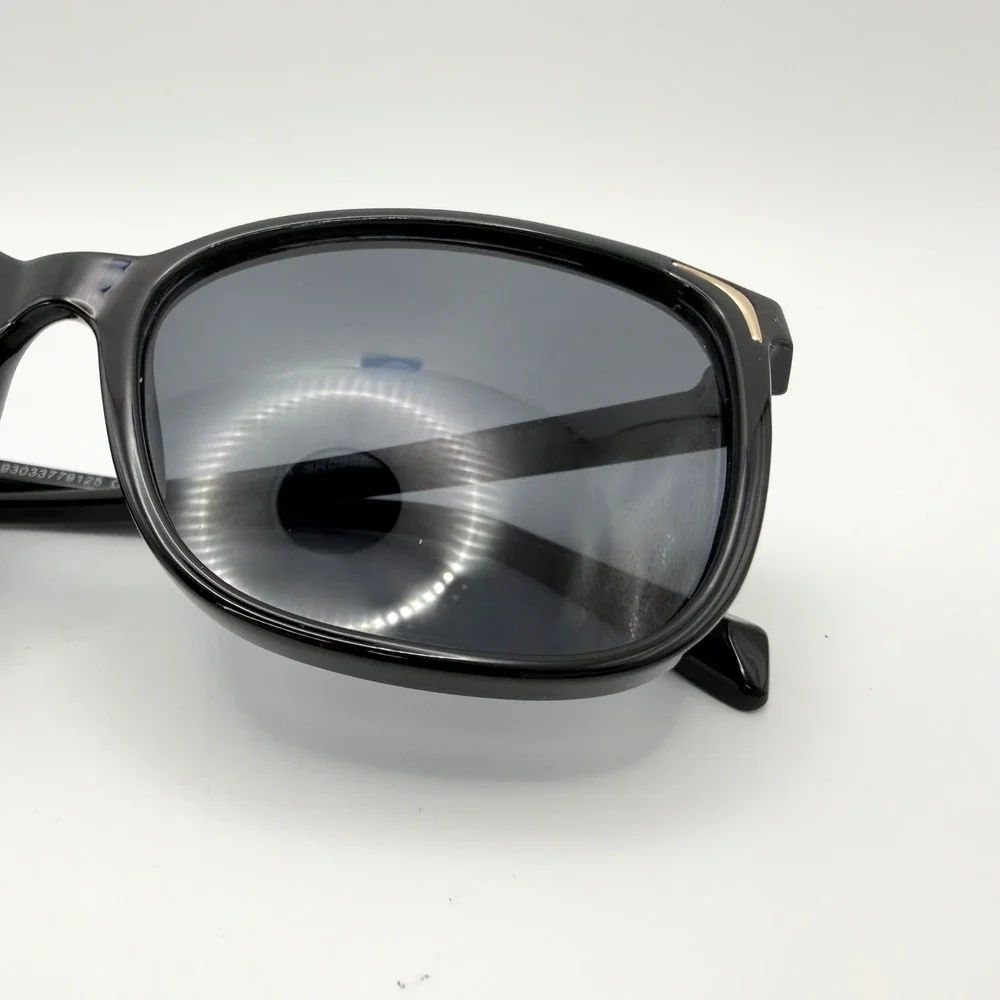 Foster Grant Black Square Sunglasses Gold Accents FG 26 512 BLK Women Oversized